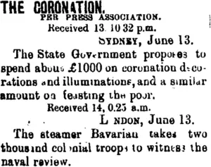 THE CORONATION. (Taranaki Daily News 14-6-1902)