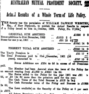 Page 3 Advertisements Column 7 (Taranaki Daily News 29-10-1903)