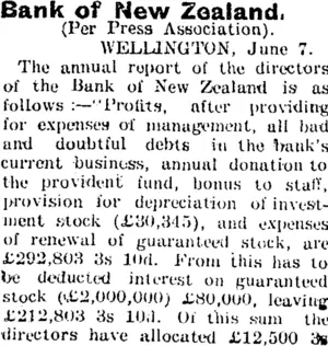 Bank of New Zealand. (Taranaki Daily News 8-6-1904)
