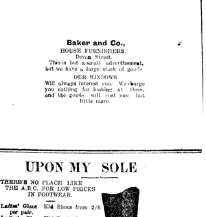Page 4 Advertisements Column 6 (Taranaki Daily News 15-10-1904)