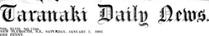 Masthead (Taranaki Daily News 7-1-1905)