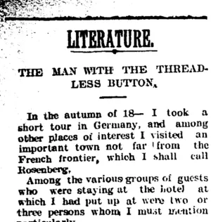 LITERATURE. (Taranaki Daily News 9-1-1905)