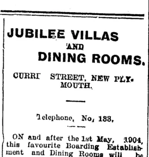 Page 4 Advertisements Column 5 (Taranaki Daily News 17-1-1905)