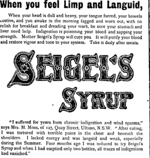 Page 4 Advertisements Column 2 (Taranaki Daily News 18-1-1905)