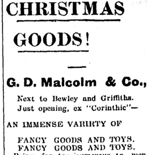 Page 4 Advertisements Column 7 (Taranaki Daily News 18-1-1905)