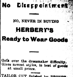Page 3 Advertisements Column 9 (Taranaki Daily News 10-1-1905)