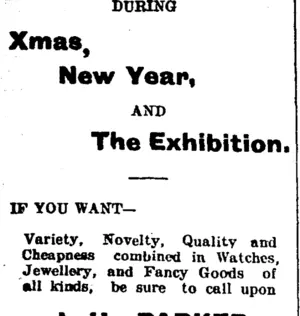 Page 2 Advertisements Column 1 (Taranaki Daily News 11-1-1905)