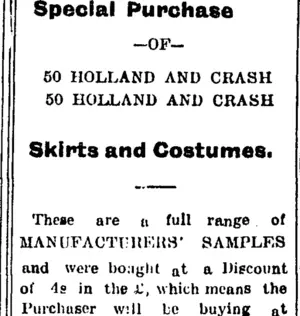 Page 3 Advertisements Column 7 (Taranaki Daily News 11-1-1905)