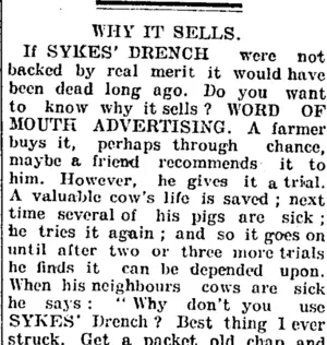 Page 3 Advertisements Column 1 (Taranaki Daily News 12-1-1905)