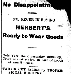 Page 3 Advertisements Column 8 (Taranaki Daily News 12-1-1905)