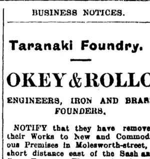 Page 1 Advertisements Column 7 (Taranaki Daily News 12-1-1905)