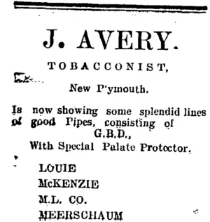 Page 1 Advertisements Column 1 (Taranaki Daily News 31-1-1905)