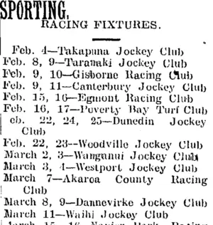 SPORTING. (Taranaki Daily News 4-2-1905)