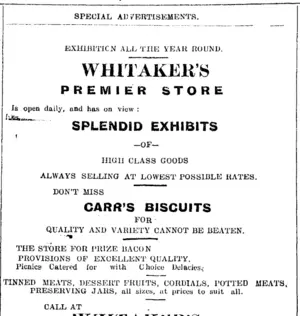 Page 1 Advertisements Column 6 (Taranaki Daily News 4-2-1905)