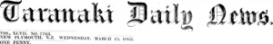 Masthead (Taranaki Daily News 15-3-1905)
