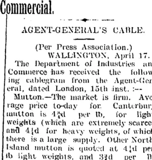 Commercial. (Taranaki Daily News 18-4-1905)