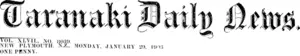 Masthead (Taranaki Daily News 29-1-1906)