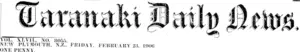 Masthead (Taranaki Daily News 23-2-1906)