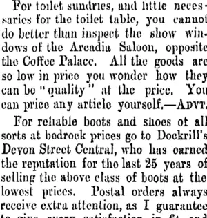 Page 2 Advertisements Column 5 (Taranaki Daily News 19-4-1906)