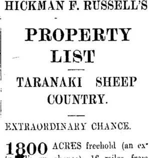 Page 1 Advertisements Column 4 (Taranaki Daily News 19-4-1906)