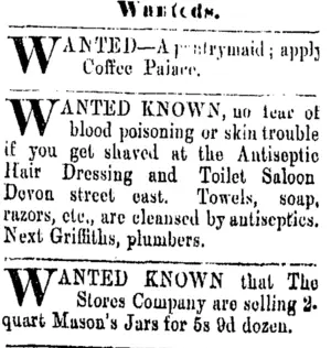 Page 1 Advertisements Column 7 (Taranaki Daily News 19-4-1906)