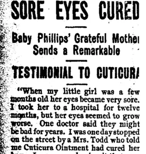 Page 4 Advertisements Column 1 (Taranaki Daily News 19-4-1906)