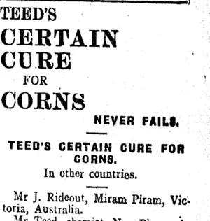 Page 3 Advertisements Column 8 (Taranaki Daily News 27-10-1906)