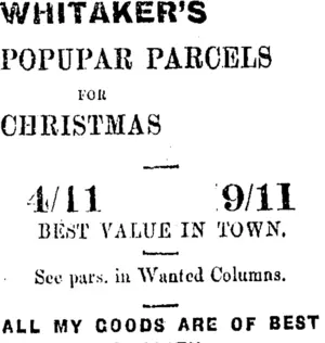 Page 3 Advertisements Column 8 (Taranaki Daily News 16-1-1907)