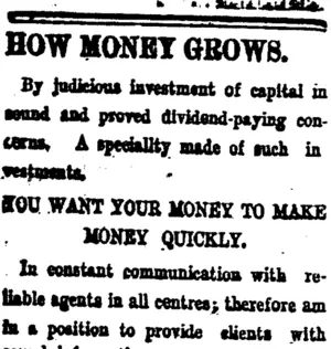 Page 2 Advertisements Column 1 (Taranaki Daily News 27-8-1907)