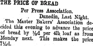 THE PRICE OF BREAD. (Taranaki Daily News 12-10-1907)