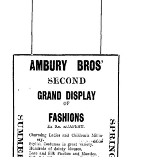 Page 1 Advertisements Column 3 (Taranaki Daily News 25-10-1907)