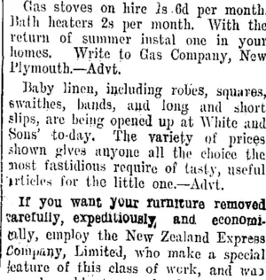 Page 2 Advertisements Column 4 (Taranaki Daily News 23-10-1907)