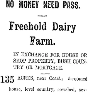 Page 1 Advertisements Column 5 (Taranaki Daily News 23-10-1907)