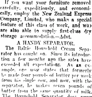 Page 3 Advertisements Column 2 (Taranaki Daily News 4-11-1907)