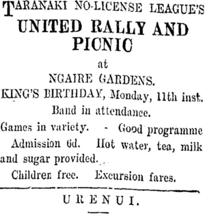 Page 3 Advertisements Column 4 (Taranaki Daily News 4-11-1907)