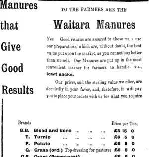 Page 4 Advertisements Column 7 (Taranaki Daily News 5-11-1907)