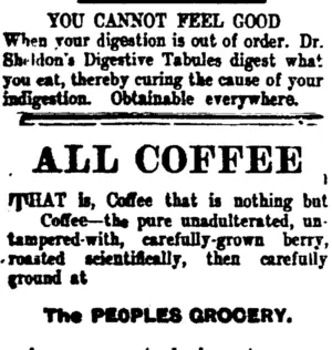 Page 2 Advertisements Column 1 (Taranaki Daily News 8-11-1907)