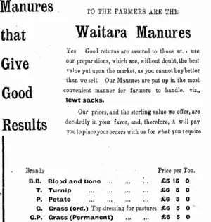 Page 4 Advertisements Column 7 (Taranaki Daily News 13-11-1907)