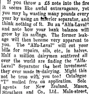 Page 2 Advertisements Column 6 (Taranaki Daily News 8-2-1908)