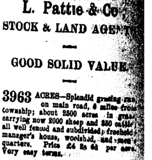 Page 1 Advertisements Column 6 (Taranaki Daily News 26-11-1908)