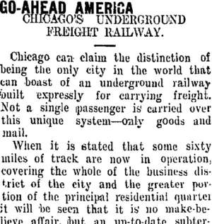 GO-AHEAD AMERICA (Taranaki Daily News 19-7-1909)