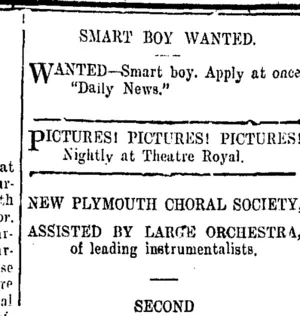 Page 3 Advertisements Column 4 (Taranaki Daily News 8-12-1909)
