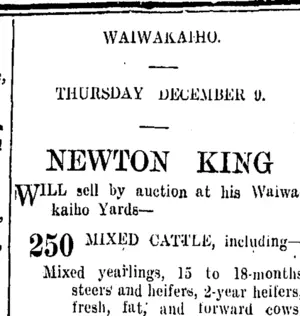 Page 3 Advertisements Column 5 (Taranaki Daily News 8-12-1909)