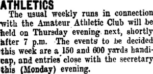 ATHLETICS (Taranaki Daily News 13-12-1909)