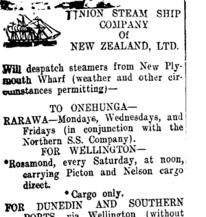 Page 2 Advertisements Column 1 (Taranaki Daily News 23-3-1910)