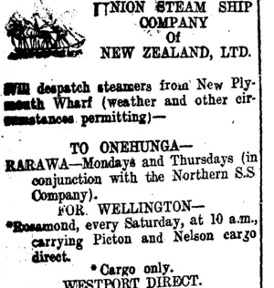 Page 2 Advertisements Column 1 (Taranaki Daily News 27-6-1910)