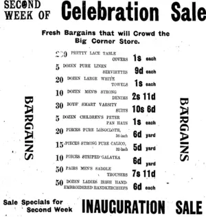 Page 8 Advertisements Column 1 (Taranaki Daily News 16-9-1910)