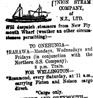 Page 2 Advertisements Column 1 (Taranaki Daily News 24-3-1911)