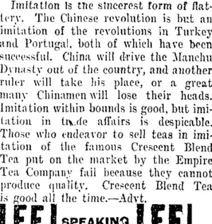 Page 2 Advertisements Column 4 (Taranaki Daily News 27-10-1911)