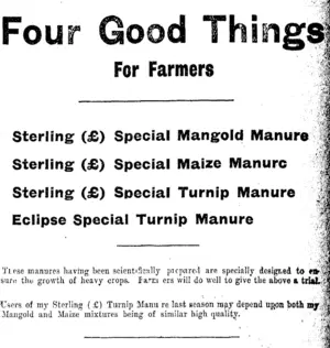 Page 3 Advertisements Column 3 (Taranaki Daily News 27-10-1911)